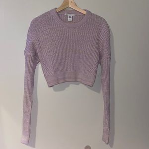 Lilac Crop Sweater from Urban Outfitters